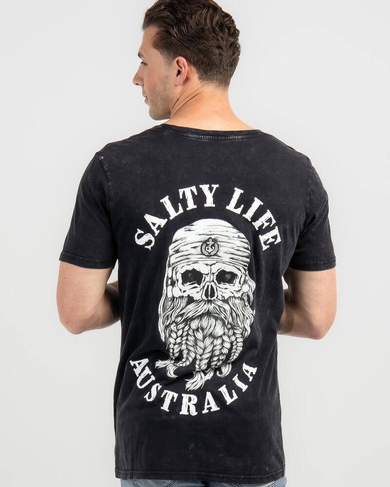 Salty Life Pirate T-Shirt for Mens