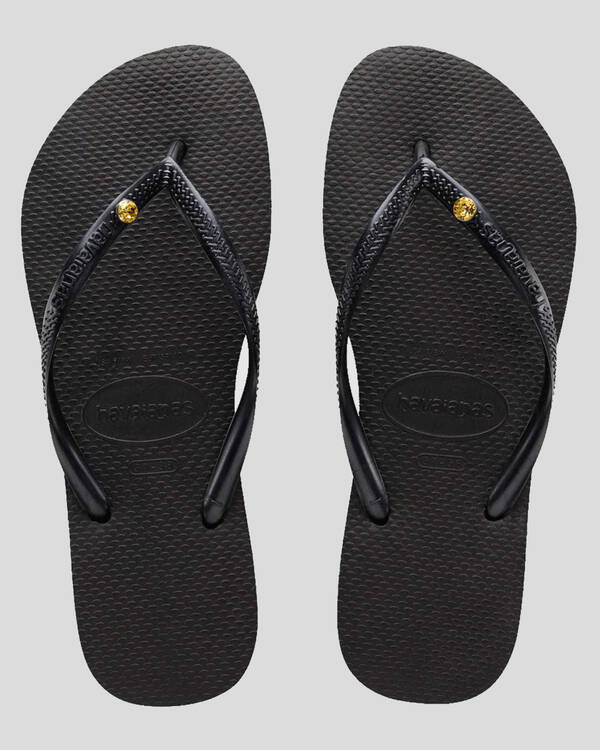 Havaianas Slim Coloured Crystal Thongs for Womens
