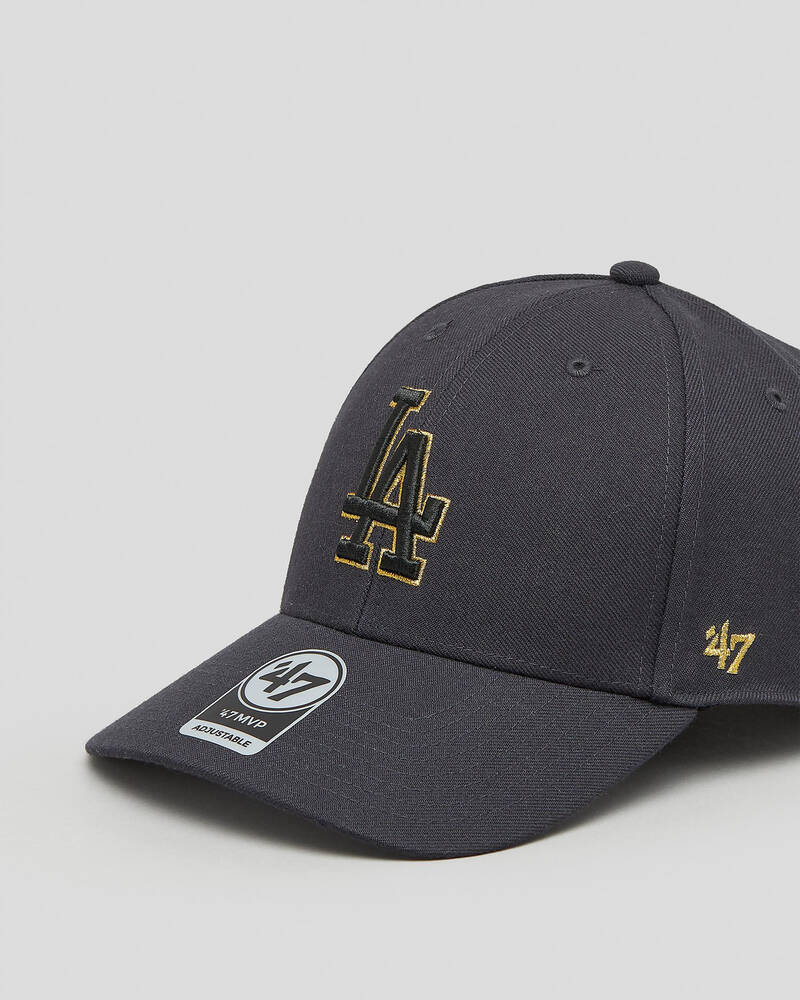 Forty Seven Los Angeles Dodgers Metallic MVP Snapback Cap for Mens