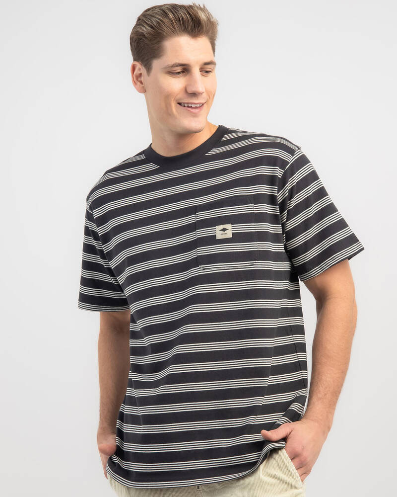 Rip Curl Quality Surf Products Stripe T-Shirt for Mens