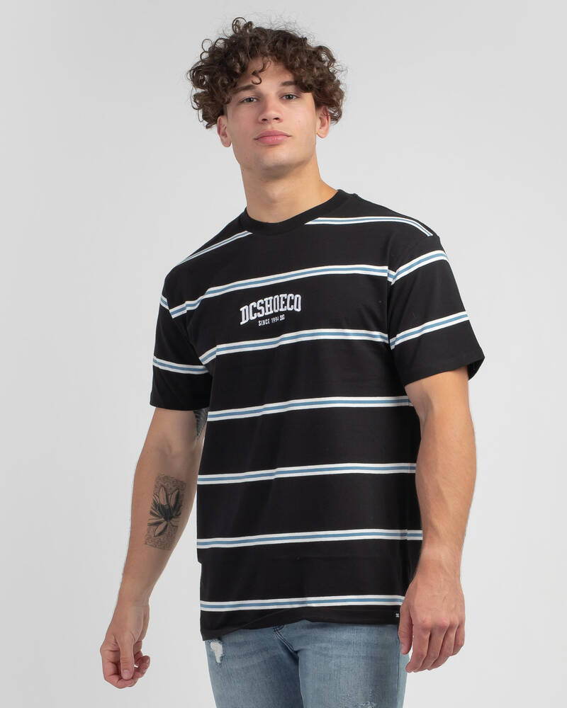 DC Shoes Rail Stripe T-Shirt for Mens