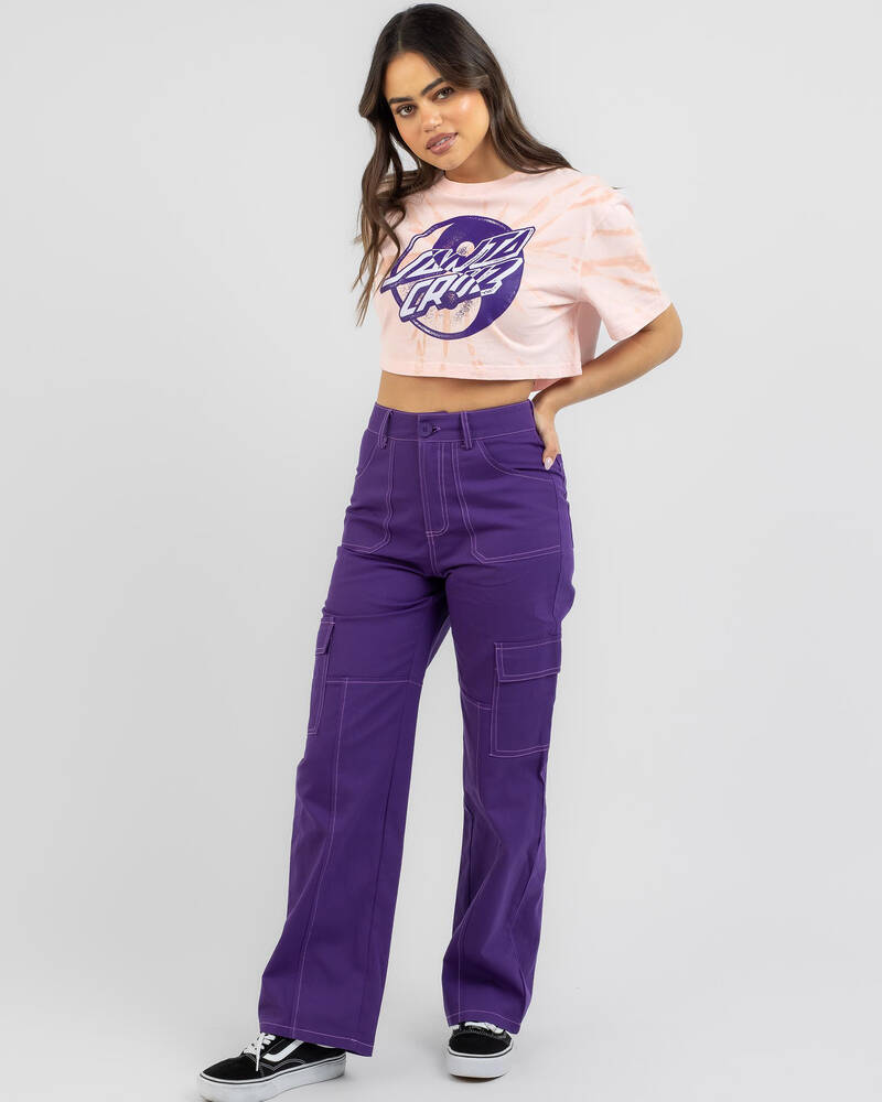 Santa Cruz Yin Yang Dot Cropped T-Shirt for Womens