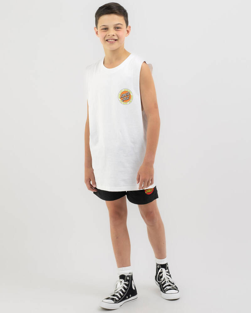 Santa Cruz Boys' Outer Ringed Dot Muscle Tank for Mens