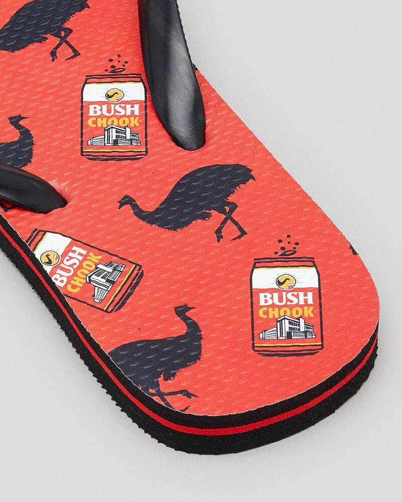 Bush Chook Filthy Chook Thongs for Mens