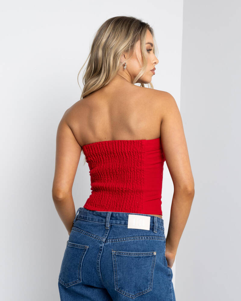 Ava And Ever Nicole Denim Tube Vest for Womens