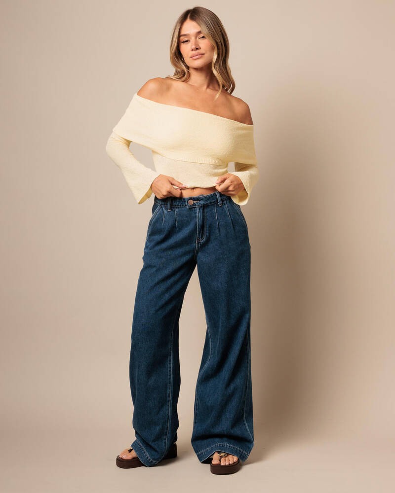 Ava And Ever Dixie Off Shoulder Knit Top for Womens