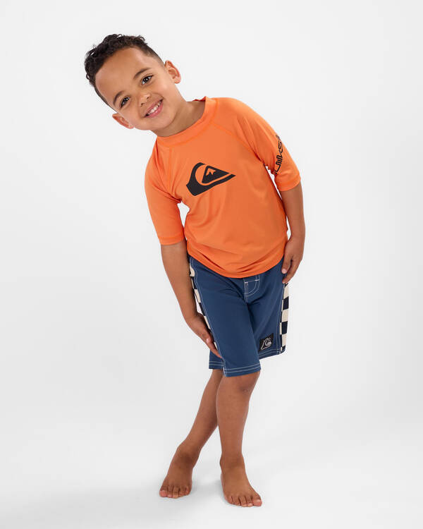 Quiksilver All Time Toddler's Short Sleeve Rash Vest for Mens