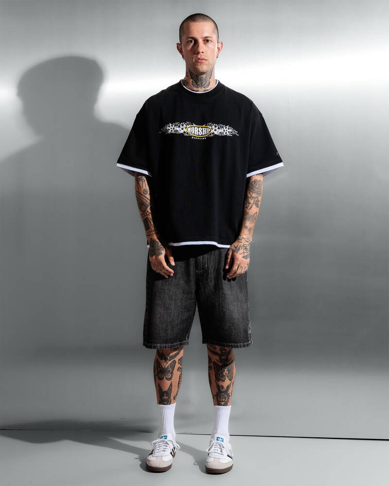 Worship Supplies Tropic Heat Big Dawg Jean Shorts for Mens