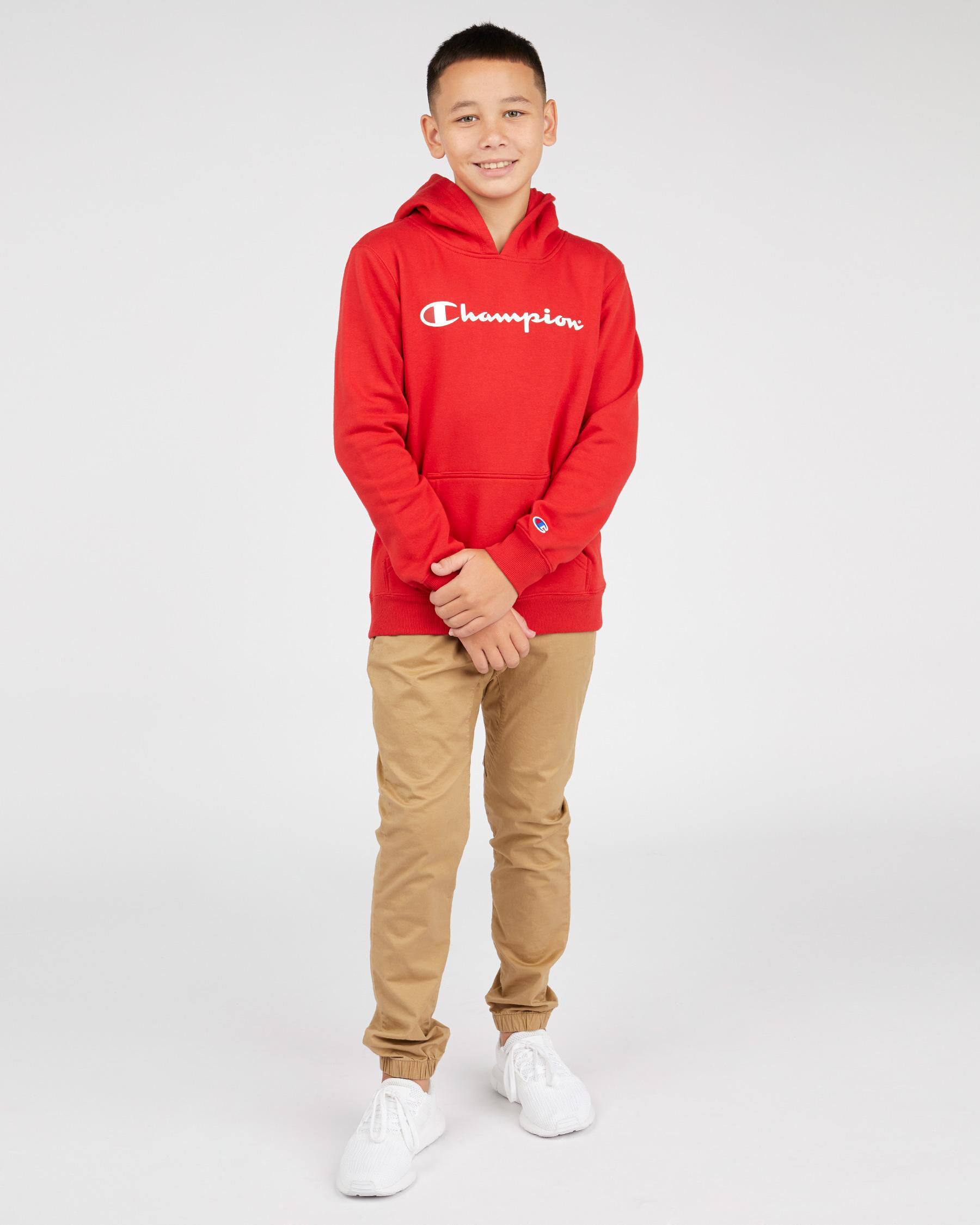 Shop Champion Boys Logo Hoodie In Miss America Fast Shipping Easy Returns City Beach