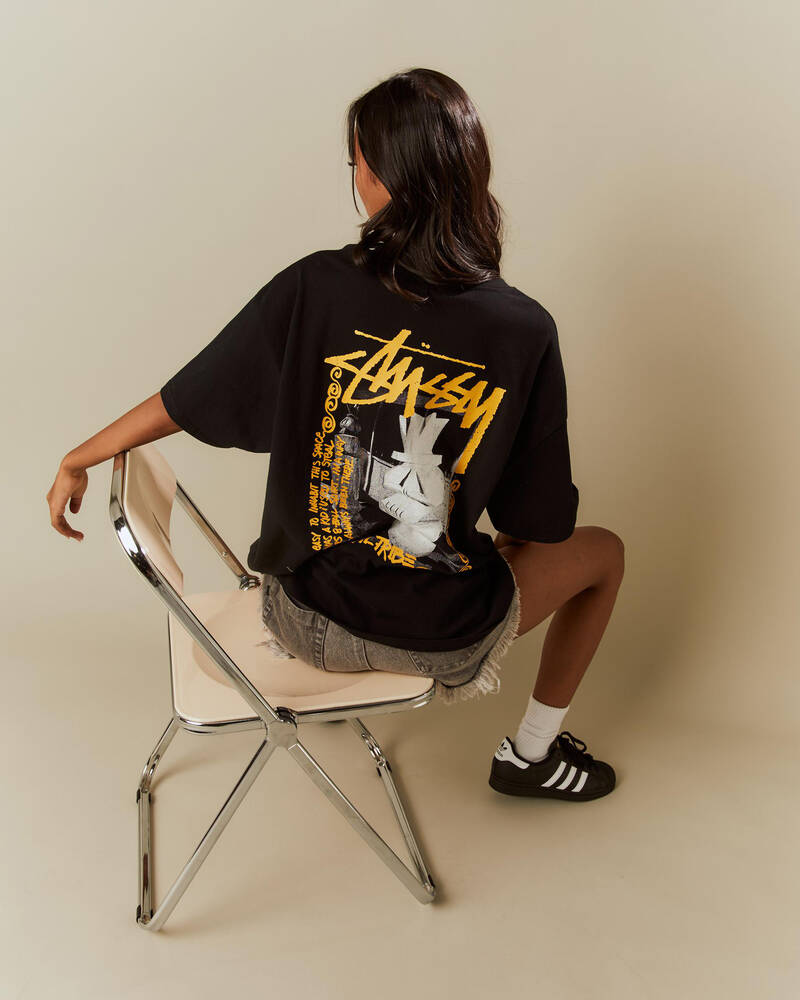 Stussy Rabbit Hole Relaxed T-Shirt for Womens