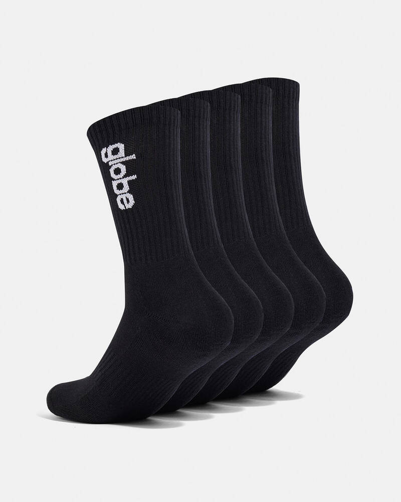 Globe O.G. Vert Logo HI Crew Socks 5 Pack for Mens