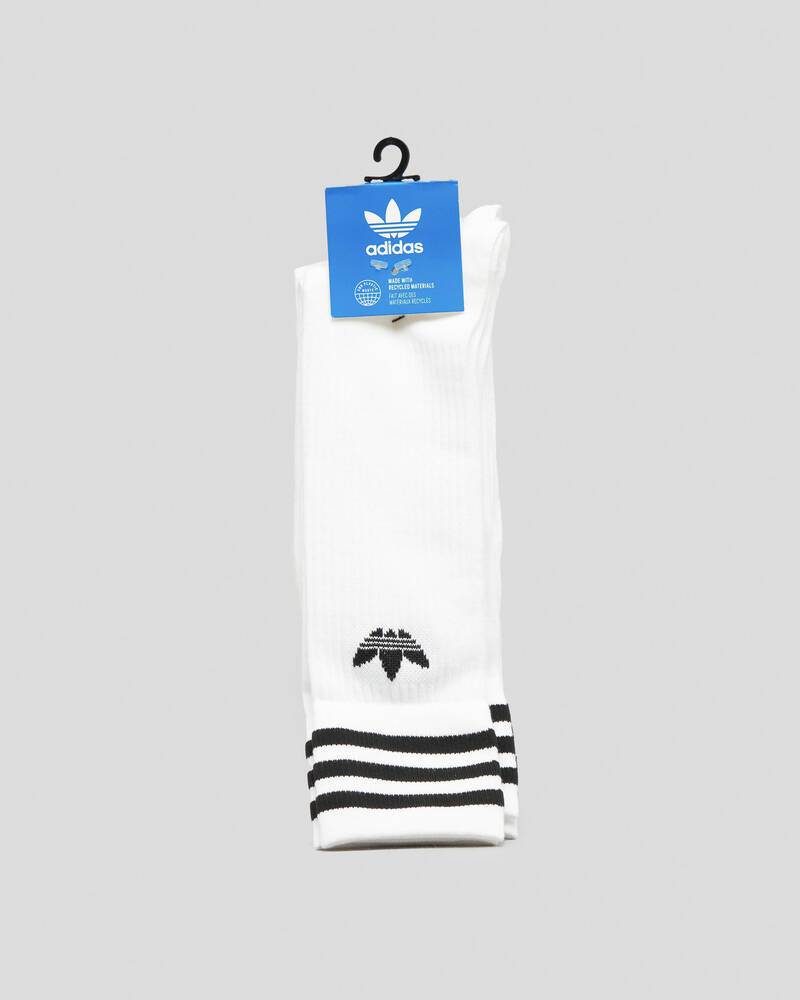 adidas Solid Crew Socks 3 Pack for Mens