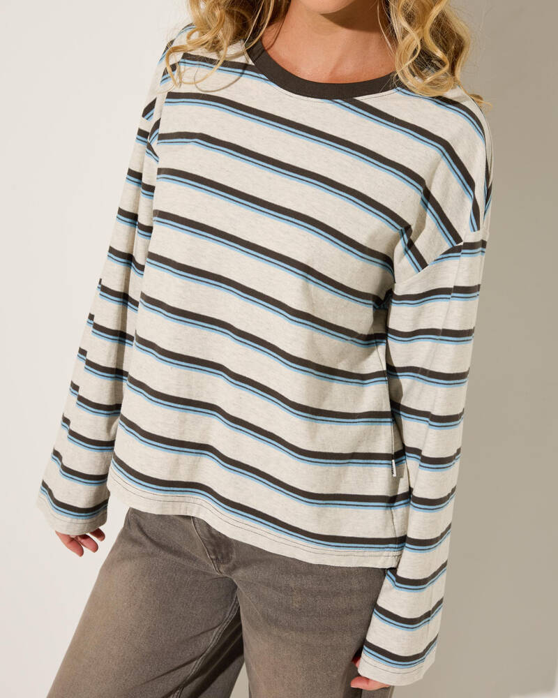 Rhythm Porto Stripe Long Sleeve T-Shirt for Womens