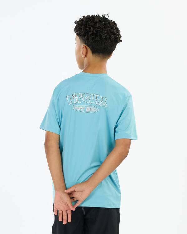 Boys Surf Shack Short Sleeve Rash Vest
