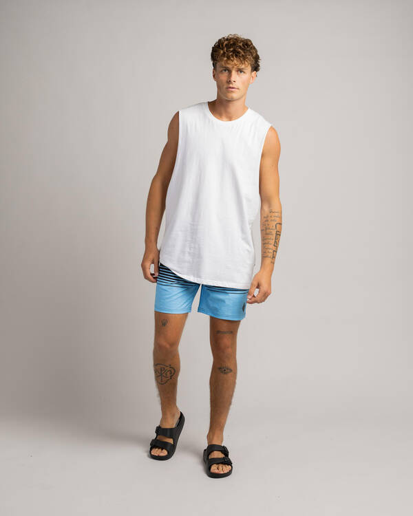 Skylark Linear Elastic Waist Shorts for Mens
