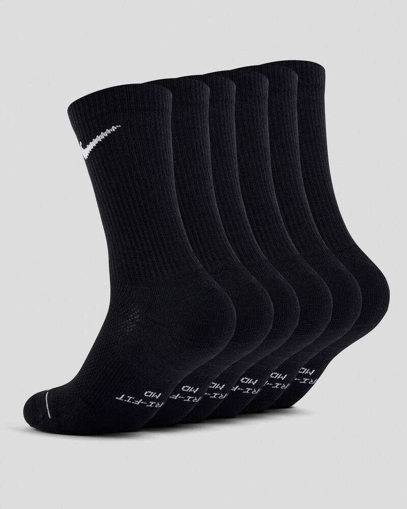 Nike Everyday Elevated Crew Socks 6 Pack for Mens