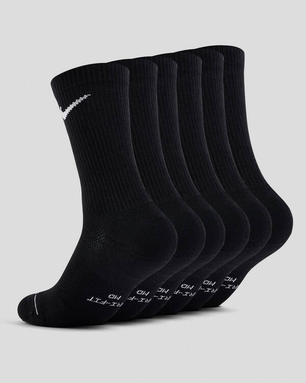 Nike Everyday Elevated Crew Socks 6 Pack for Mens