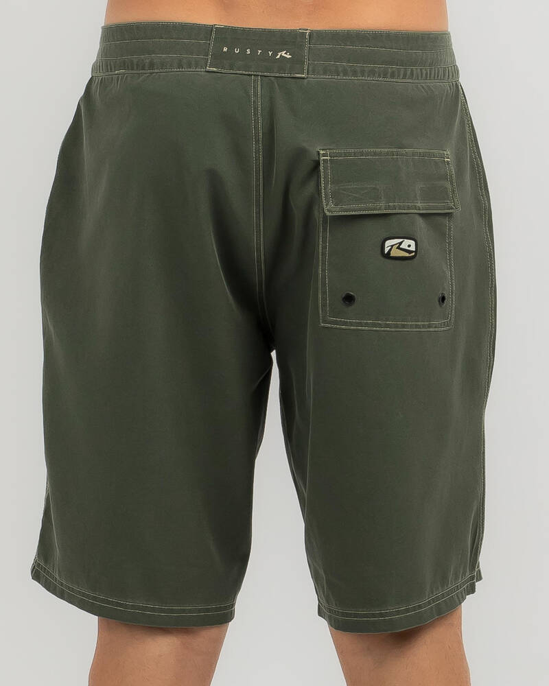 Rusty Burnt Rubber Board Shorts for Mens