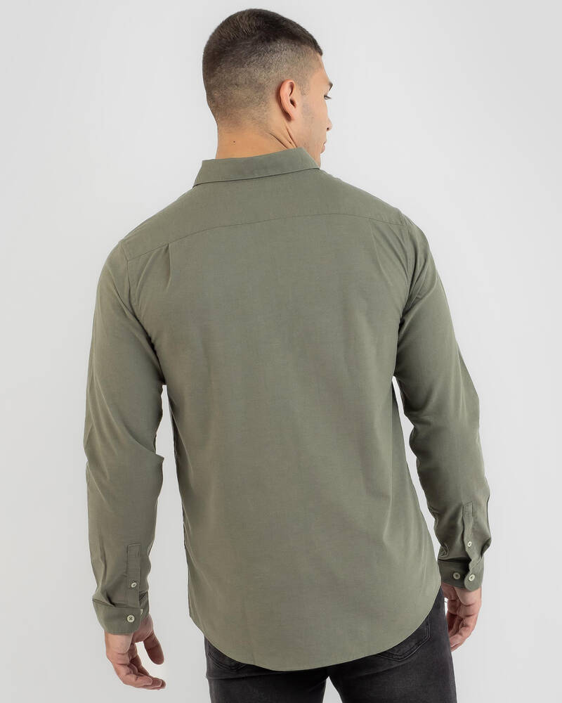 RVCA That'll Do Stretch Long Sleeve Shirt for Mens