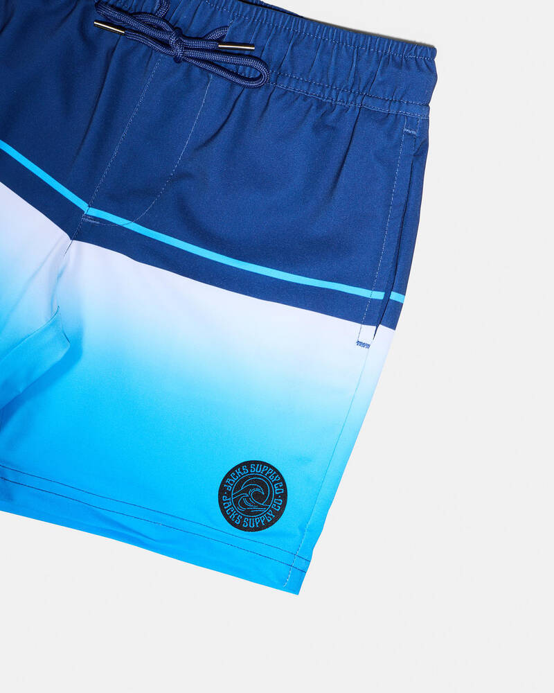 Jacks Toddlers' Blue Drift Elastic Waist Shorts for Mens
