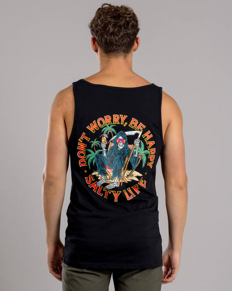 Salty Life Don't Worry Singlet for Mens