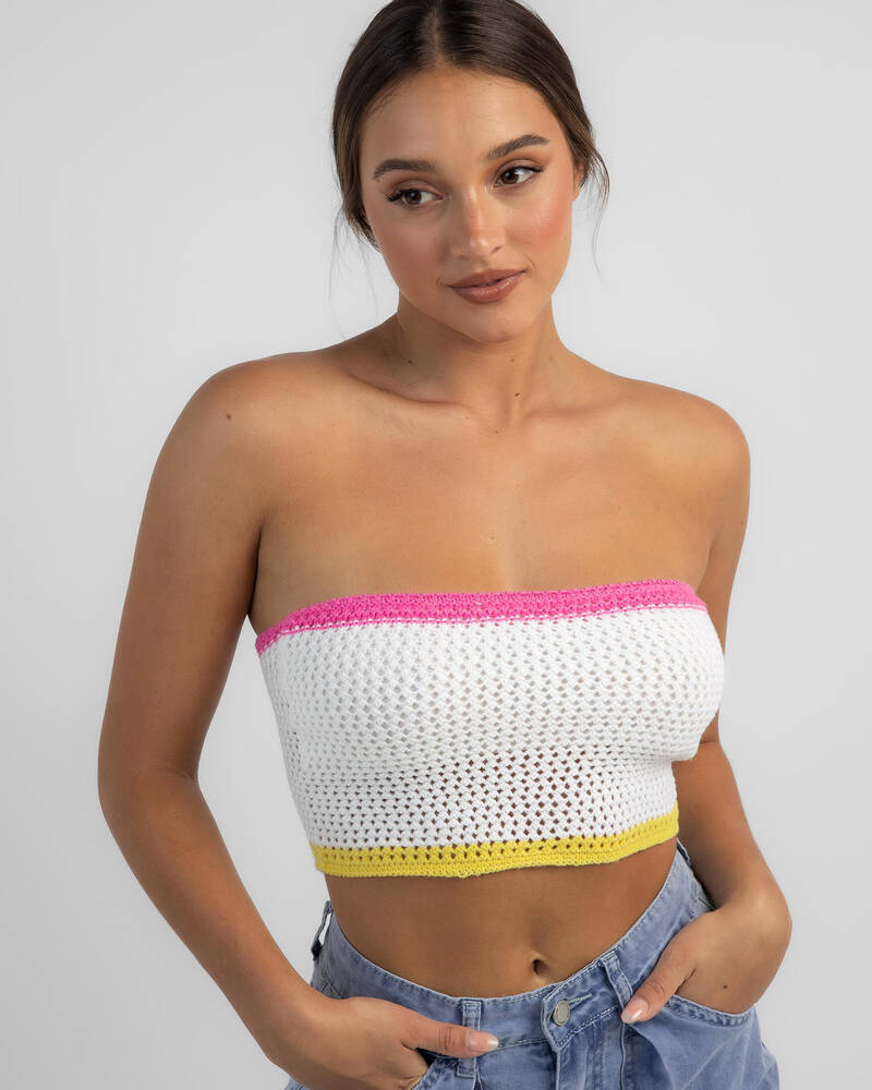 Mooloola Ariel Crochet Tube Top for Womens