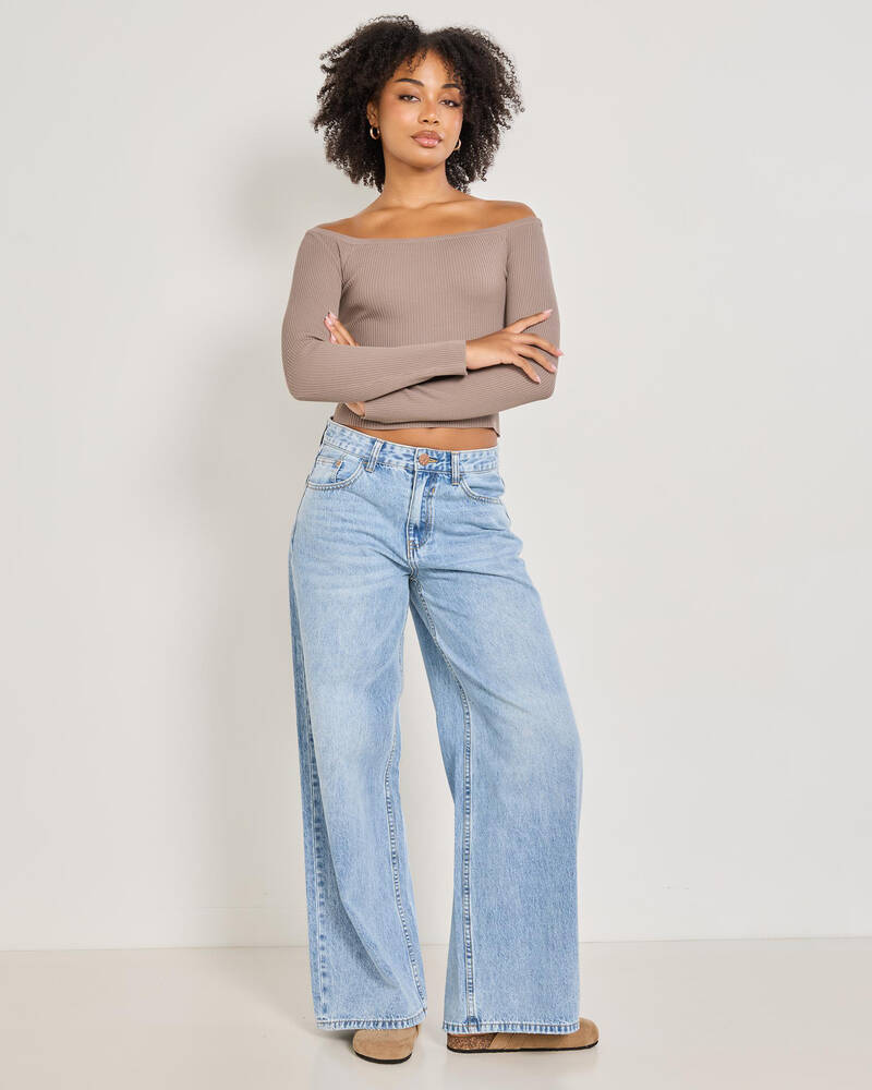 Ava And Ever Kylie Off Shoulder Knit Top for Womens