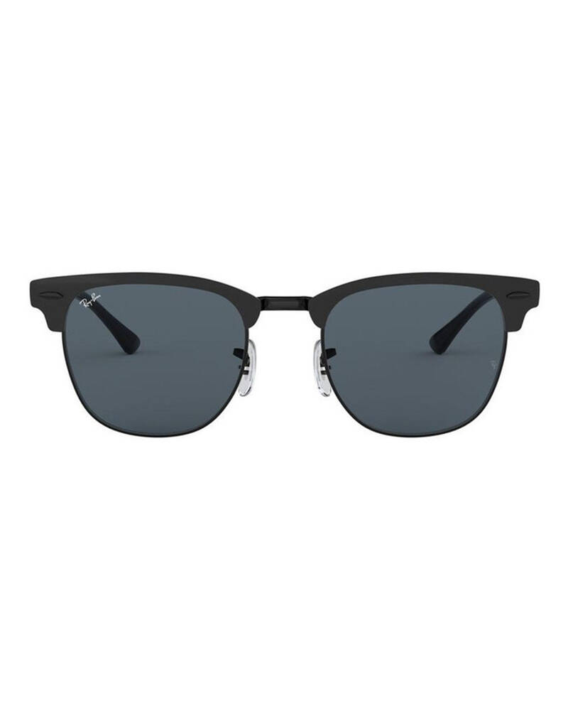 Ray-Ban Clubmaster Metal RB3716 Sunglasses In Shiny Black Top Matte ...