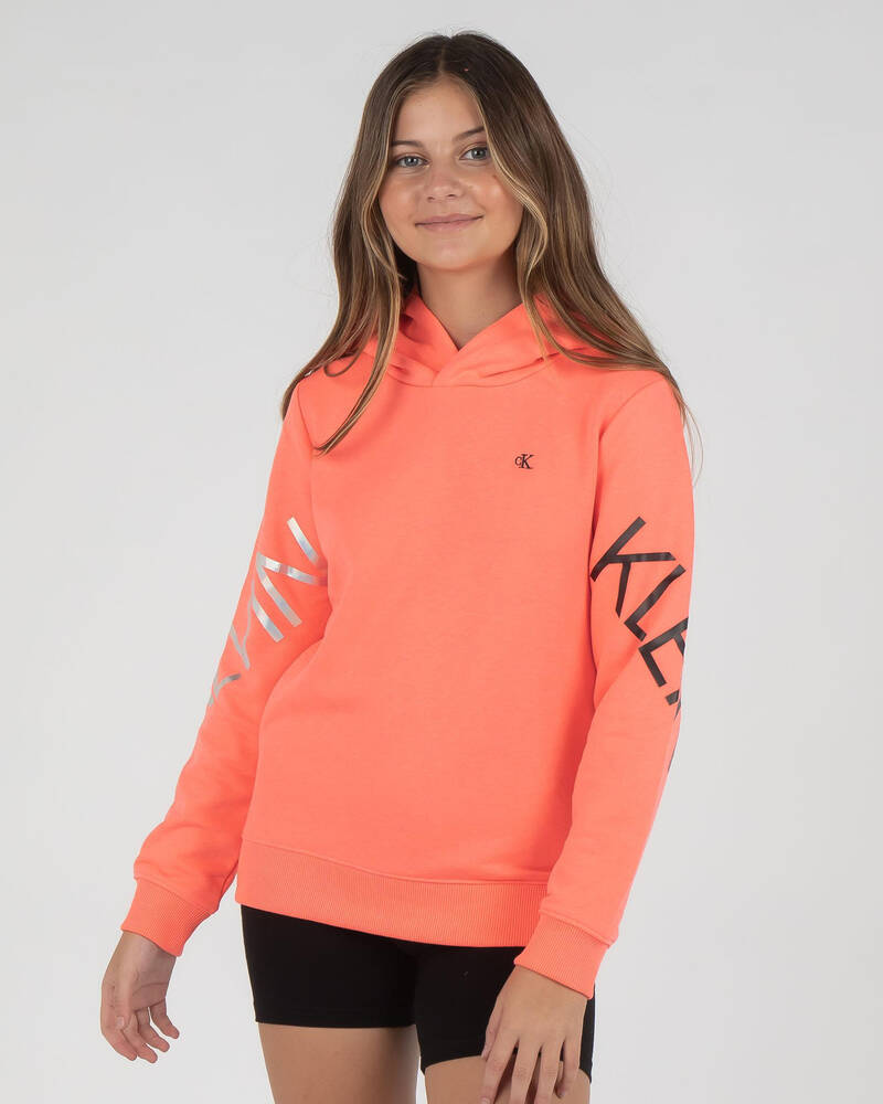 Calvin Klein Girls' Hero Logo Hoodie for Womens