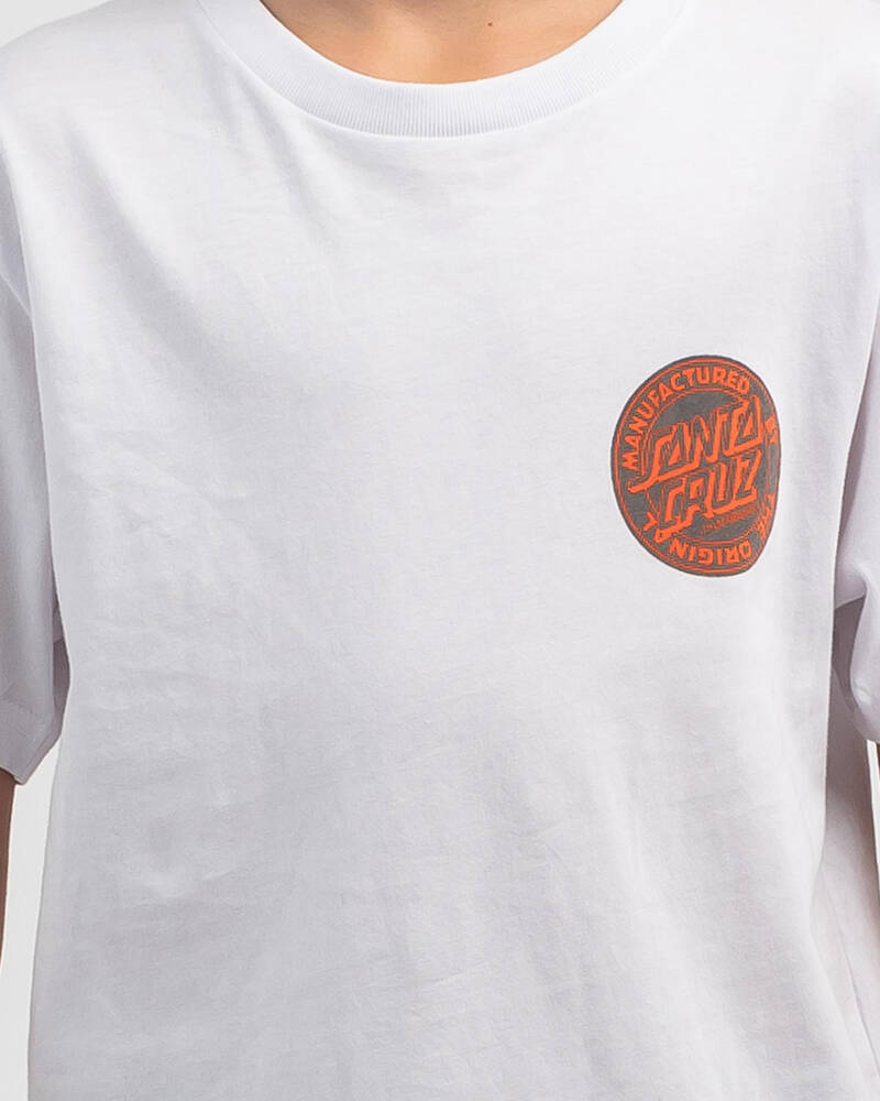 Santa Cruz Boys' Reverse MFG Dot T-Shirt for Mens