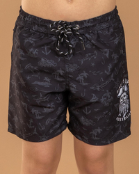 Salty Life Boys' Privateer Elastic Waist Shorts for Mens image number null