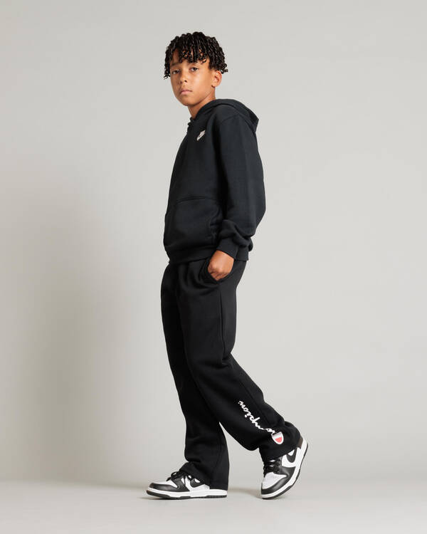 Champion Boys' Script Straight Leg Track Pants for Mens