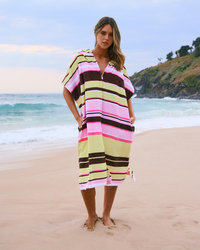 Topanga Holly Zip Hooded Towel for Womens image number null