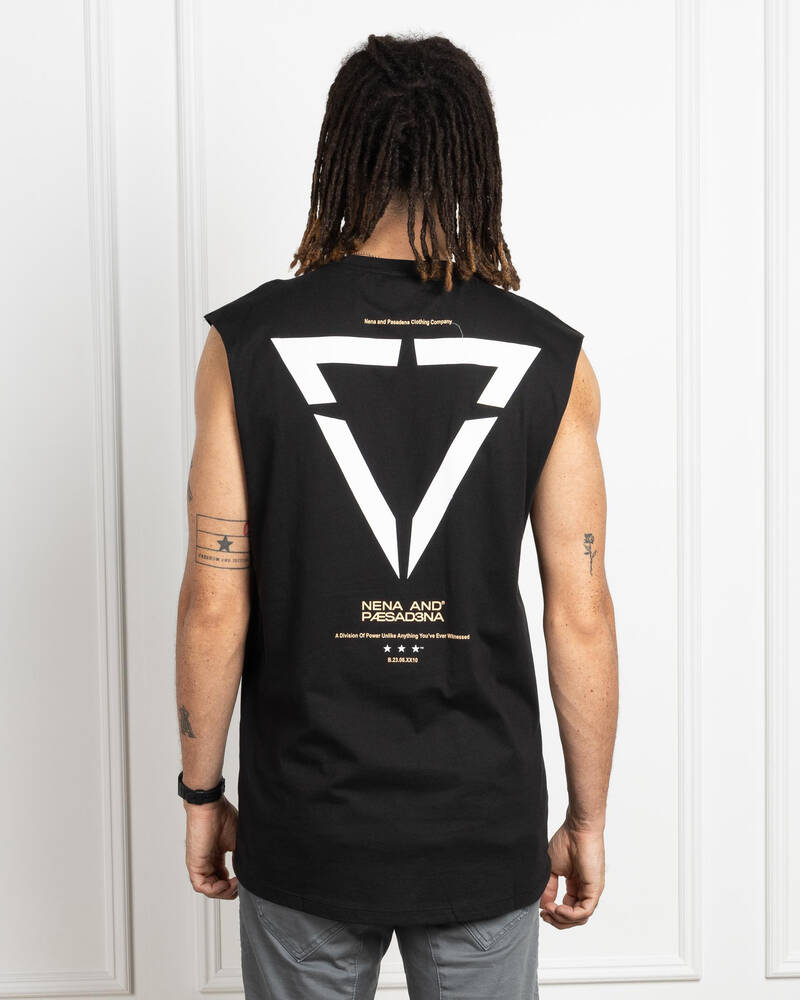Nena & Pasadena Vector Scoop Back Muscle Tank for Mens
