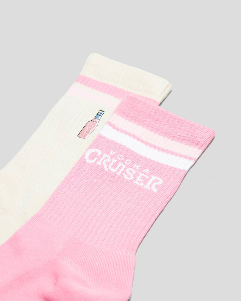 FOOT-IES Vodka Cruiser Guava Socks 2 Pack for Unisex