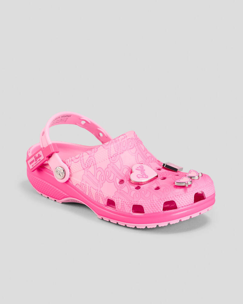 Crocs Mattel Pink Barbie Classic Clogs for Unisex