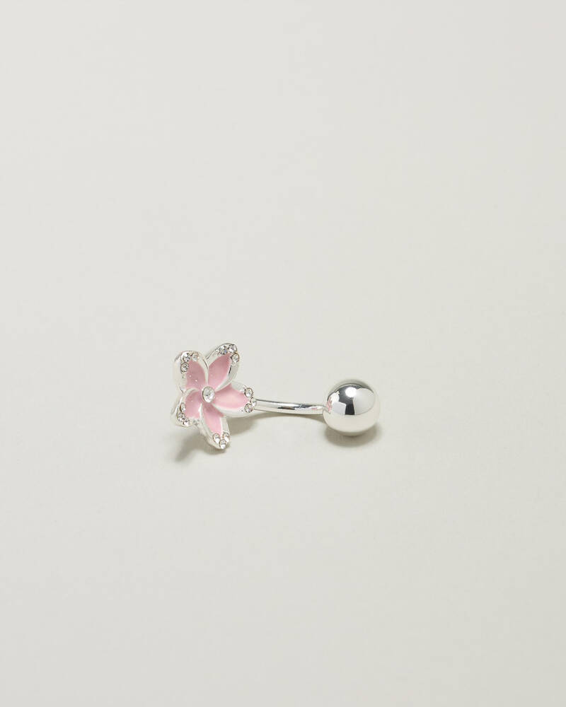 Karyn In LA Kelsey Frangipani Belly Ring for Womens