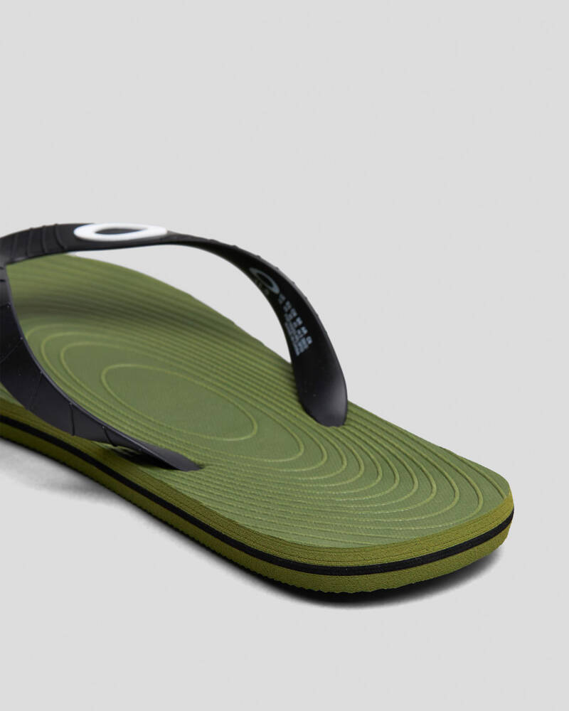Double CC Flip Flop Thongs Black Sheepskin