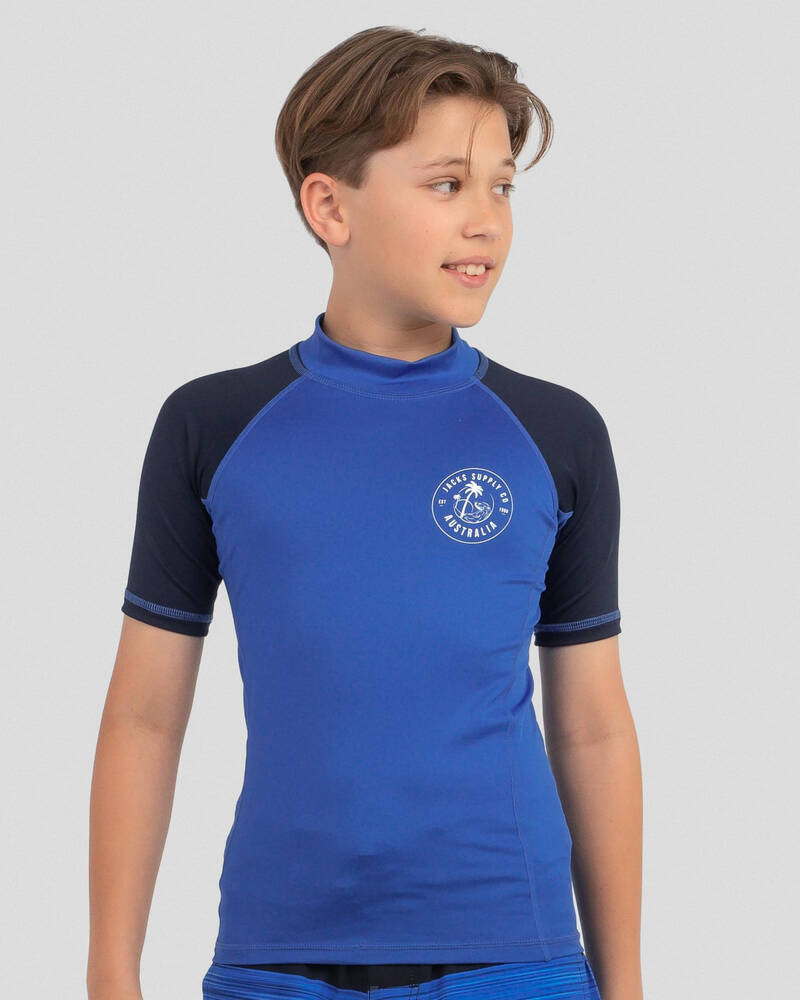 Jacks Boys' Clan Short Sleeve Rash Vest for Mens