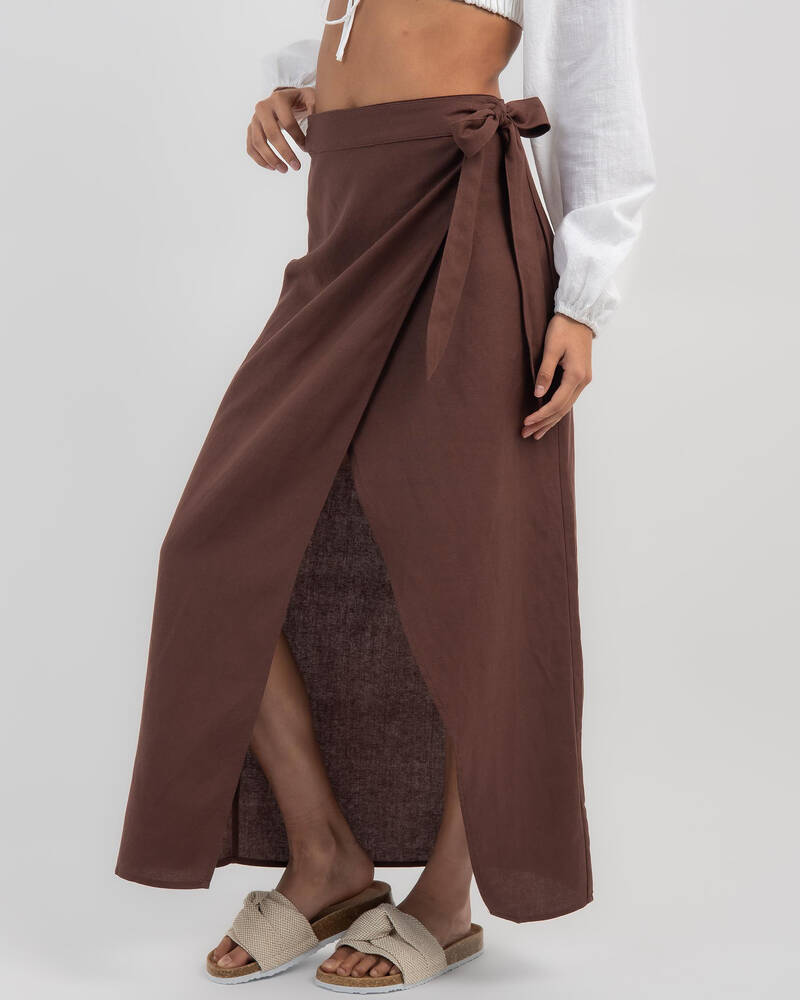 Rhythm Lucinda Maxi Skirt for Womens