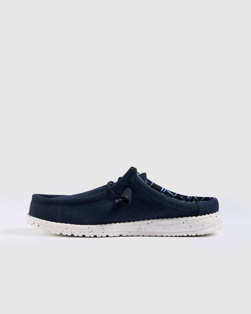 HEYDUDE Wally Slip Stretch Canvas Shoes for Mens