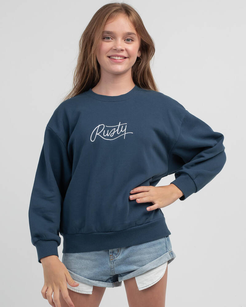 Rusty Girls' Oversized Sweatshirt for Womens