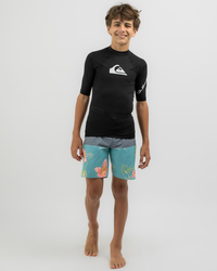 Quiksilver Boys' All Time Short Sleeve Rash Vest for Mens image number null