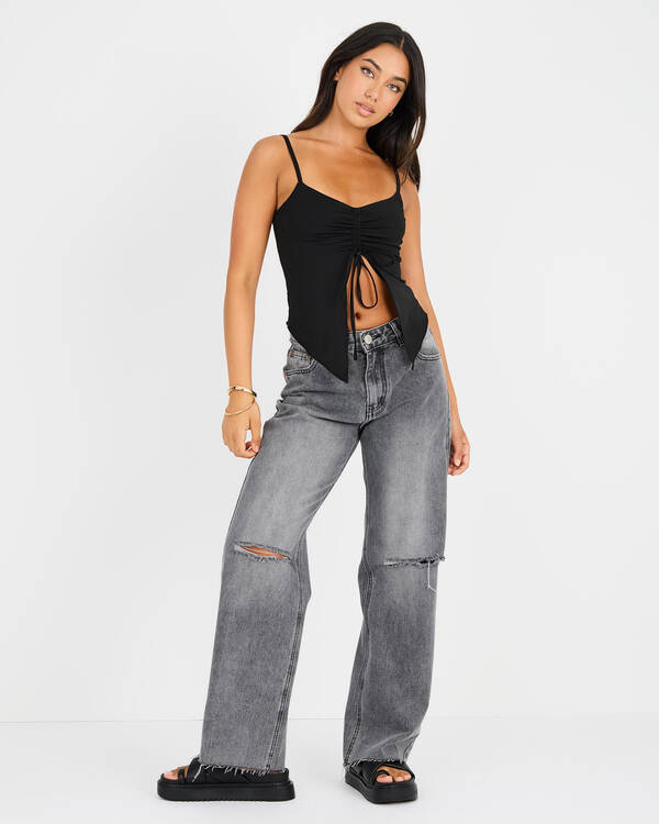 Ava And Ever Jess Split Front Top for Womens