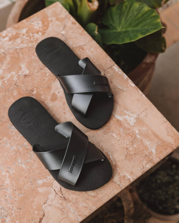Aqua Metallic Sandals