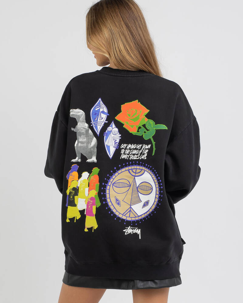 Stussy Funky Tribe 50/50 Sweatshirt for Womens