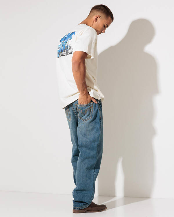 Ringers Western Granger Loose Straight Wide Jeans for Mens