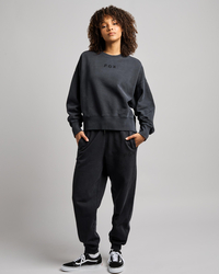 Fox Wordmark OV Fleece Crew Sweatshirt for Womens image number null