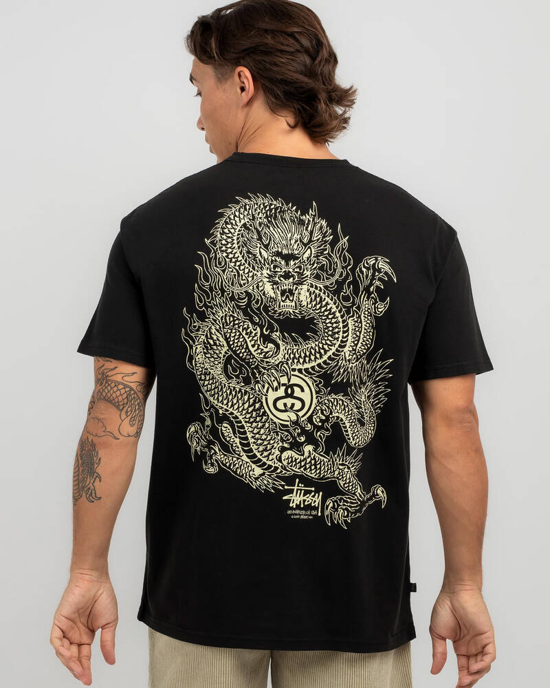 Stussy Dragon 50/50 T-Shirt for Mens