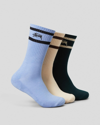 Stussy Mens' Crown Stripe Socks for Mens image number null